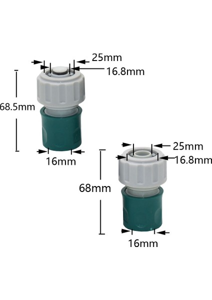 1ı2 Su Stilini Durdur Inç Bahçe Hortumu Hızlı Bağlantı Durdurma Su Bağlantısı mm Sera Damla Sulama Sprinkler Için Tüp Eklemleri 1 Adet (Yurt Dışından) indirimleri