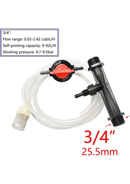 G3 I 4 Stili Venturi Gübreleme Sistemi Sulama Venturi Otomatik Gübre Enjektörü Gübre Şırıngası 1 Takım (Yurt Dışından)