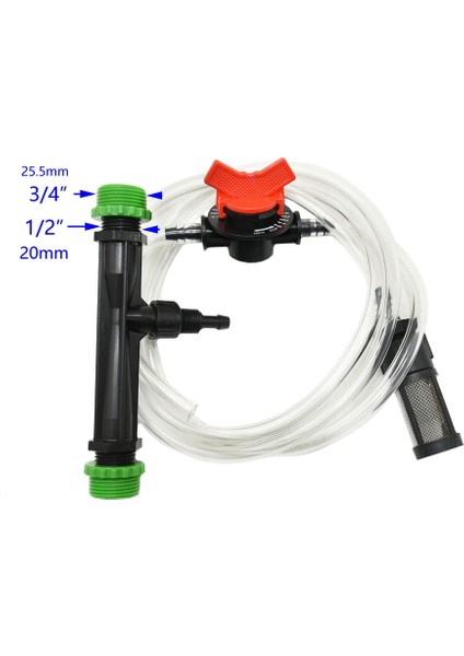 G3 I 4 Stili Venturi Gübreleme Sistemi Sulama Venturi Otomatik Gübre Enjektörü Gübre Şırıngası 1 Takım (Yurt Dışından) fırsatları