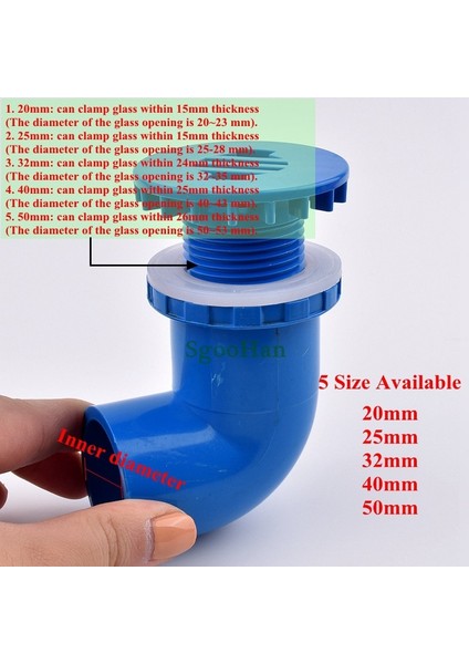Gri Renk Stili Iç Çap 20MM 1 Adet Kımlık 20 ~ 50MM Pvc Boru 90 ° Dirsek Akvaryum Balık Tankı Drenaj Bağlantıları Ev Dıy Su Temini Boru Ek Parçaları Drenaj Konnektörleri (Yurt Dışından) fırsatları