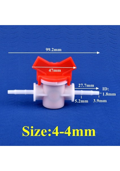 4-4 mm Tarzı 1 Parça 1~~25MM Pom Küresel Vana Damla Sulama Sistemi Hortum Pagoda Ortak Akvaryum Tankı Hava Pompası Bahçe Su Bağlantısı Boru Vanası (Yurt Dışından)