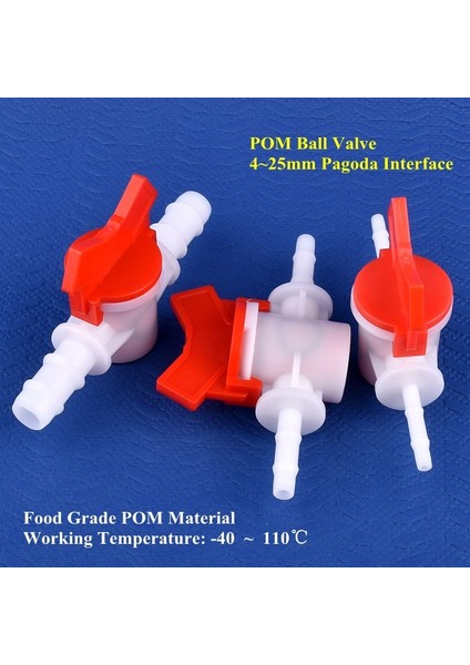 4-4 mm Tarzı 1 Parça 1~~25MM Pom Küresel Vana Damla Sulama Sistemi Hortum Pagoda Ortak Akvaryum Tankı Hava Pompası Bahçe Su Bağlantısı Boru Vanası (Yurt Dışından)