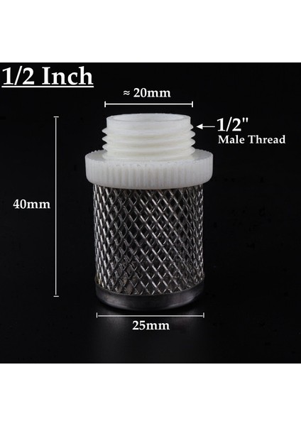 1l2 Inç Tarzı 1 Bilgisayar ~ 4 Inç Paslanmaz Çelik Net Filtre Bahçe Sulama Sulama Akvaryum Balık Tankı Filtresi Su Pompası Hortumu Korumak Örgü Süzgeç (Yurt Dışından)