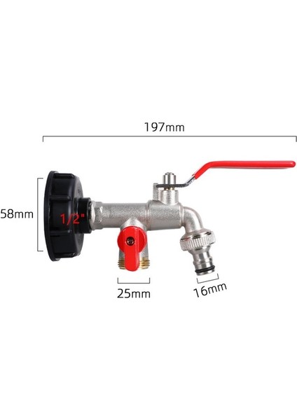 No.3 Tarzı Çoklu Stiller Ibc Tank Musluk Adaptörü S60*6 Kaba Diş - '' '' Dayanıklı Su Konnektörü Değiştirme Valfi Bağlantısı (Yurt Dışından)