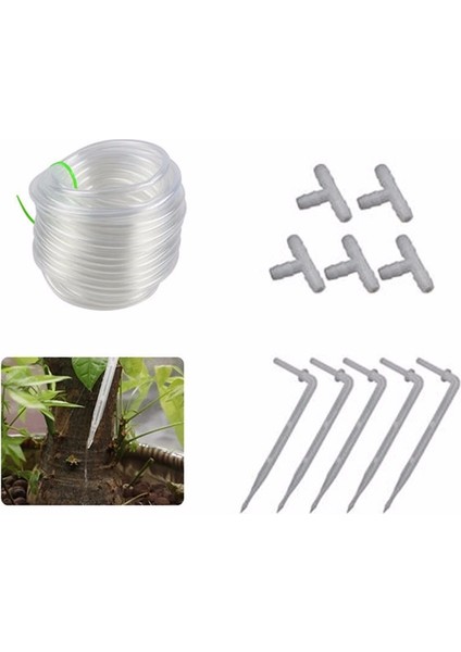 5 Adet Tarzı Sulama Sistemi Kiti Aksesuarlar Otomatik Sulama Cihazı Hızlı Bağlantı Tee Çapraz Fiş Konnektör 5m Su Hortumu Damla Ok (Yurt Dışından) modelleri