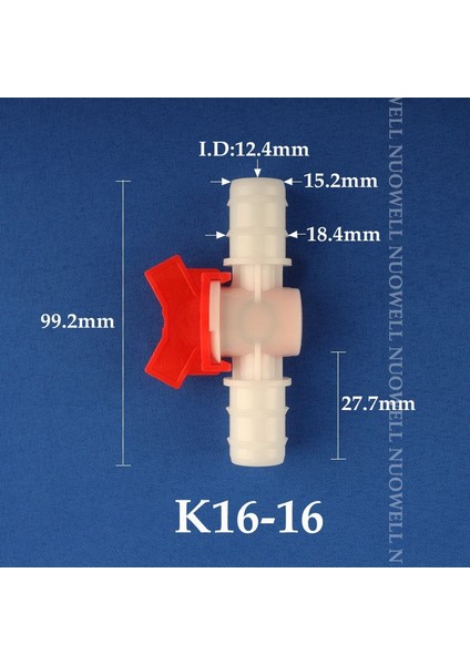 16-16MM Tarzı 10 Parça 50 ~ ~ 32MM Eşit Çaplı Plastik Küresel Vana Damla Sulama Borusu Anahtarı Akvaryum Hava Pompası Hortum Bağlantısı Pom Boru Vanası (Yurt Dışından)