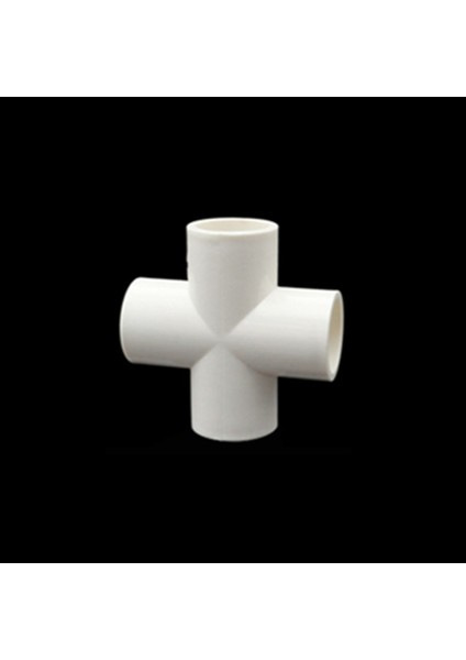 Çapraz Stil Iç ÇAP.20MM mm Dıy Beyaz Pvc Boru Ek Parçaları Düz ​​dirsek Tee Çapraz Bağlayıcı Su Borusu Adaptörü Yolları Eklemler (Yurt Dışından)