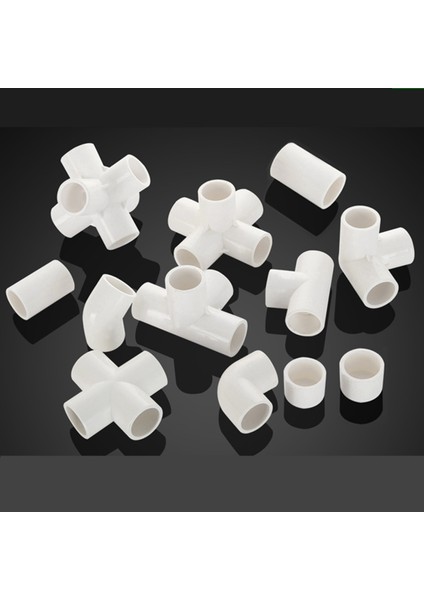 Çapraz Stil Iç ÇAP.20MM mm Dıy Beyaz Pvc Boru Ek Parçaları Düz ​​dirsek Tee Çapraz Bağlayıcı Su Borusu Adaptörü Yolları Eklemler (Yurt Dışından) fırsatları