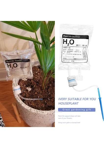 3l-Şeffaf Çanta Stili Bitki Yaşam Desteği Damla Sulama H2O Paket Sulama Ev Tesisi Otomatik Bahçe Sulama Sistemi Damlatıcı Spike Kitleri Suluk (Yurt Dışından) fırsatları