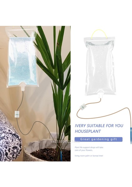 3l-Şeffaf Çanta Stili Bitki Yaşam Desteği Damla Sulama H2O Paket Sulama Ev Tesisi Otomatik Bahçe Sulama Sistemi Damlatıcı Spike Kitleri Suluk (Yurt Dışından) indirimleri
