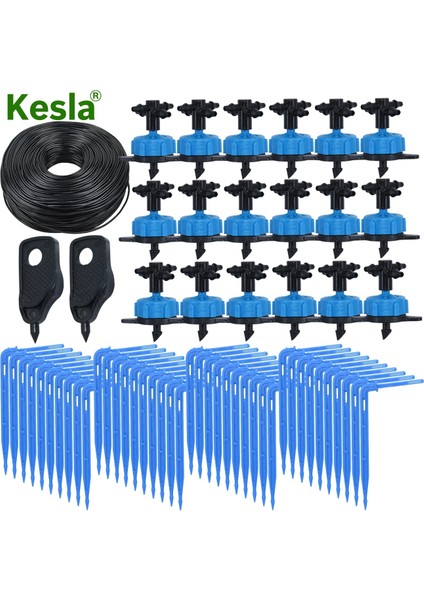 KSL01-003-20PCS Tarzı 40MWAY 8l Damla Ok Sulama Verici Damlatıcı Yağmurlama Sulama Sistemi Saksı Yetiştirme Bahçesi Seralar Seti (Yurt Dışından) fiyatları