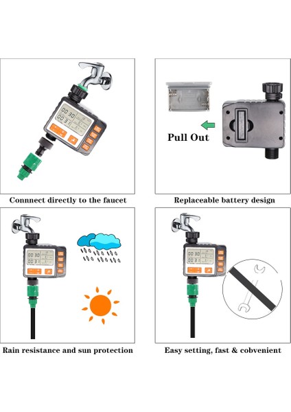 C-Zamanlayıcı Stili Brasmoyu mm Bahçe Sulama Sulama Kitleri Zamanlayıcı Kontrol Cihazı Sulama Sistemi 2'si 1 Arada Buğulanma Sprinkler Damla Su Setleri (Yurt Dışından) fırsatları