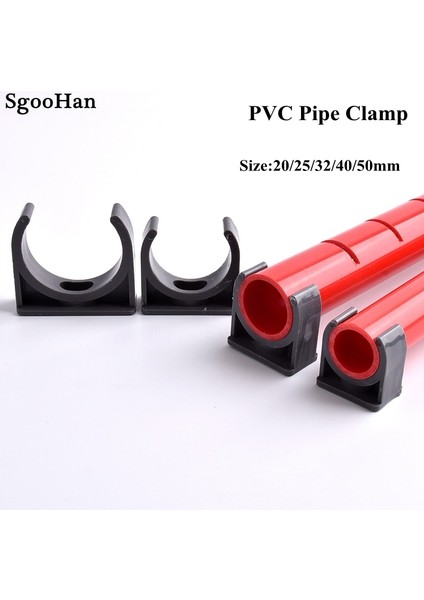 Iç Çap 25 mm Stili 20 Adet 2~ Kimlik 20 ~ 40MM Gri Pvc Boru Kelepçesi Konnektör Bahçe Sulama Akvaryum Balık Tankı Sulama Adaptörü Parçaları Tespit Derzi (Yurt Dışından) fiyatları