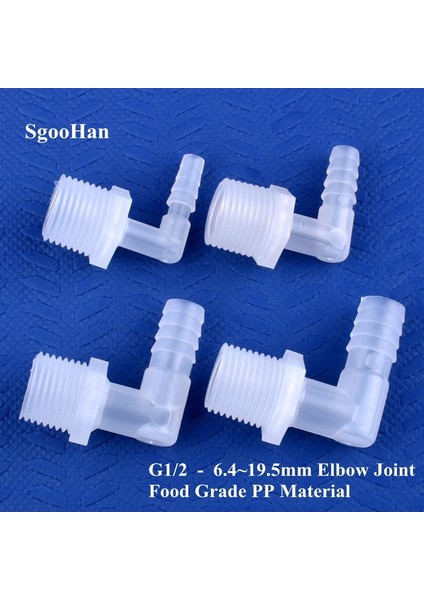 Gı2-7.9mm Stili 50 Parça 5~ G Erkek Diş 6.4~ Pp Pagoda Dirsek Konnektörüne Akvaryum Tankı Hava Pompası Adaptörü Sulama Suyu Hortumu Bağlantısı (Yurt Dışından) fiyatları