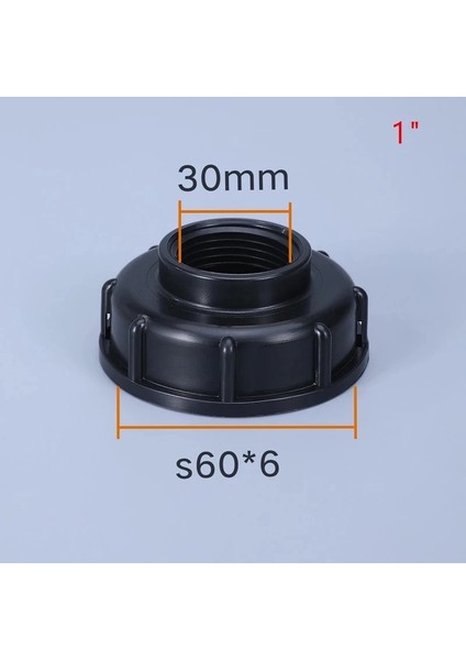 30 mm Tarzı Dayanıklı Ibc Tank Bağlantı Parçaları S60X6 Kaba Dişli 1000L Su Deposu Konektörü Bahçe Hortumu Adaptörü (Yurt Dışından)
