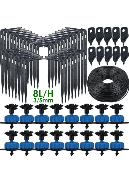 KSL01-KIT122-2L-40M Stili Kesla 8l Sera Damla Sulama 4'lü Bükme Damlama Ok Seti Hortum Hgarden Sulama Sistemi Sulama Seti Seti (Yurt Dışından) fiyatları
