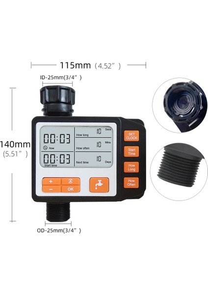 B-Zamanlayıcı Stili Brasmoyu mm Bahçe Sulama Sulama Kitleri Zamanlayıcı Kontrol Cihazı Sulama Sistemi 2'si 1 Arada Buğulanma Sprinkler Damla Su Setleri (Yurt Dışından) modelleri