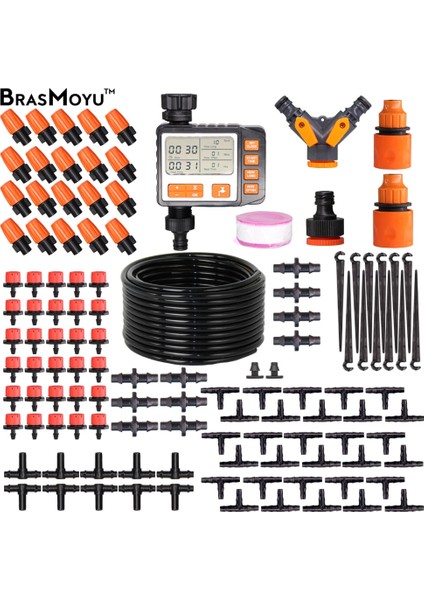 B-Zamanlayıcı Stili Brasmoyu mm Bahçe Sulama Sulama Kitleri Zamanlayıcı Kontrol Cihazı Sulama Sistemi 2'si 1 Arada Buğulanma Sprinkler Damla Su Setleri (Yurt Dışından) indirimleri