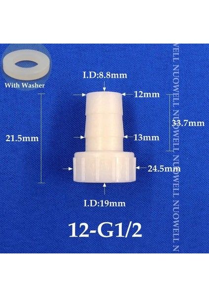 G1I2-12 Stili 5 Adet Contalı 200 ~ 4 ~ 20MM Gıda Sınıfı Abs Dikenli Konnektörleri Yıkayıcı Balık Tankı Hava Pompası Sulama Borusu Hortum Konnektörü ile Okuyun (Yurt Dışından)