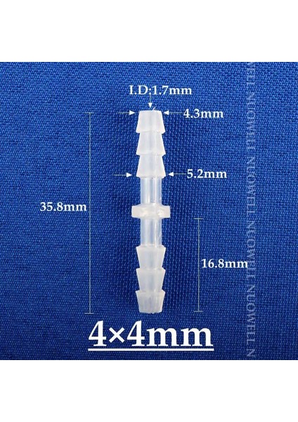 4mm Pp Tarzı 5 Adet 200~ Gıda Sınıfı Pe Konnektörler Akvaryum Balık Tankı Hava Pompası Hortumu Dikenli Ortak Su Borusu Eşit Kaplin (Yurt Dışından)