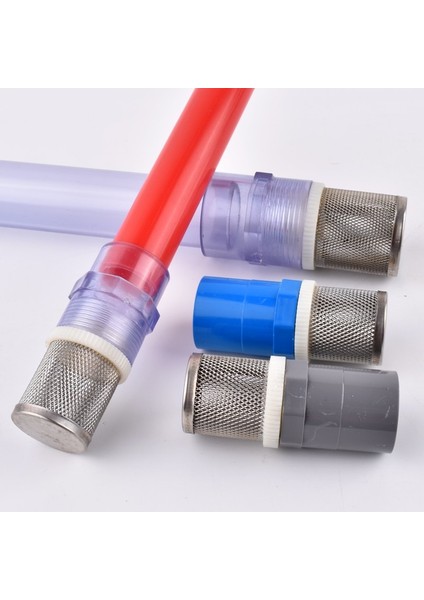 Şeffaf Boru Seti Stili 20 mm 20~ Paslanmaz Çelik Filtre + Pvcupvc Boru Seti Akvaryum Balıkları Tankı Su Pompası Giriş Tüpü Filtresi Bahçe Sulama Filtresi (Yurt Dışından) fırsatları