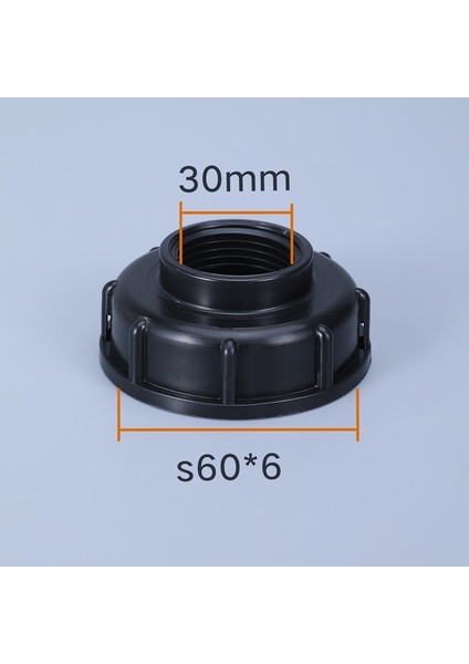 30 mm Tarzı S60X6 Kaba Dişli Ibc Su Deposu Adaptörü Bahçe Hortumu Boru Ek Parçaları Tahliye Konnektörü (Yurt Dışından)