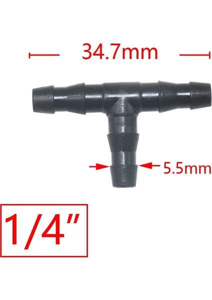 Kırmızı Stil Bahçe Hortumu Tee Konnektör Redüktör Su Bölücü Ee Damla Sulama Sistemi Için Barb Su Konnektörü (Yurt Dışından) fiyatları