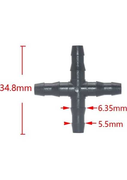 Kırmızı Stil Bahçe Hortumu Tee Konnektör Redüktör Su Bölücü Ee Damla Sulama Sistemi Için Barb Su Konnektörü (Yurt Dışından) fırsatları