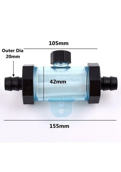 Dış Çap 20MM Stili 1 Bilgisayar 1 Adet mm Pagoda Hortum Filtresi Bahçe Sulama Ek Parçaları Akvaryum Şeffaf Filtre Balık Tankı Yumuşak Su Borusu Filtre Fincan (Yurt Dışından)