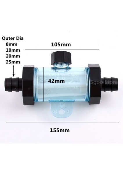 Dış Çap 20MM Stili 1 Bilgisayar 1 Adet mm Pagoda Hortum Filtresi Bahçe Sulama Ek Parçaları Akvaryum Şeffaf Filtre Balık Tankı Yumuşak Su Borusu Filtre Fincan (Yurt Dışından)