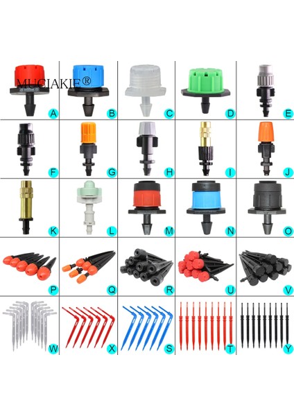 Koyu Gri Tarzı Mucıakıe Variety Style Ayarlanabilir Sulama Sprinkler Bahçe Vericiler Kazık Damlatıcı Mikro Sprey Döner Nozul Sulama Ok (Yurt Dışından) fiyatları