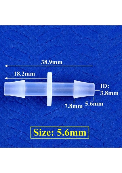 5.6x5.6mm Stili 50 Parça 1.6~ Pp Plastik Doğrudan Konnektörler Akvaryum Tankı Hava Pompası Havalandırıcı Hortumu Pagoda Ortak Sulama Su Borusu Ek Parçaları 5~ (Yurt Dışından)