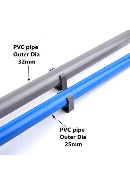 32 mm Tarzı 10 Parça 2~ mm Pvc Boru Kelepçeleri Sabit Tüp Balık Tankı Akvaryum Uydurma Tarımsal Sulama Bahçe Boru Desteği (Yurt Dışından) modelleri