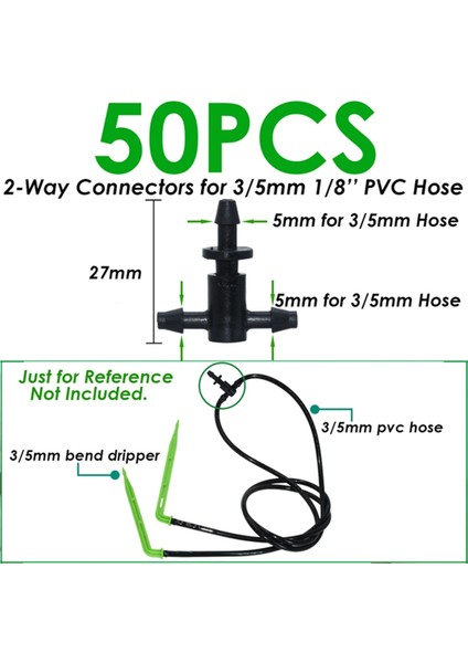 KSL01-193-50PCS Tarzı Kesla Dikenli Hortum Düz Hızlı Bağlantı Damla Sulama Bahçe W 2 Yollu 4 Yollu Hortum Ayırıcı Ortak Çapraz Bağlantı (Yurt Dışından) modelleri