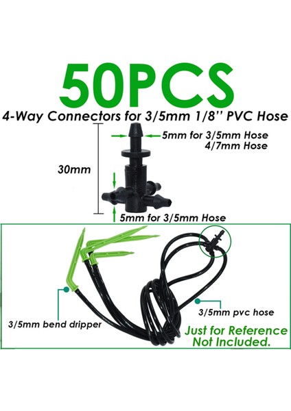 KSL01-193-50PCS Tarzı Kesla Dikenli Hortum Düz Hızlı Bağlantı Damla Sulama Bahçe W 2 Yollu 4 Yollu Hortum Ayırıcı Ortak Çapraz Bağlantı (Yurt Dışından) fırsatları