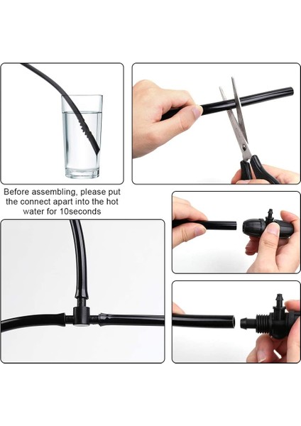 20M Tarzı Dıy Pvc Bahçe Sulama Bahçe Hortumu Mikro Sulama Borusu Ayarlanabilir Damlatıcı Punch Aracı ile Damla Sulama Kitleri (Yurt Dışından) fiyatları