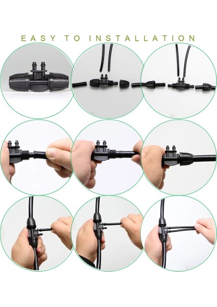 Bir Stil Bahçe Sulama Hortumu Yağmurlama Konnektörü Çift Barb Tee Dirsek Müh Fiş Su Borusu Ortak Hortum Kilidi Sulama Bağlantısı (Yurt Dışından) fırsatları