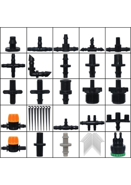 SPL11-027-50PCS Tarzı Sprycle Damla Sulama Yağmurlama Sistemi Inç Barb Tee Tek Çift Su Borusu Konnektörü Çapraz Kapatma Bağlantısı Hortumu Bahçe (Yurt Dışından) fırsatları
