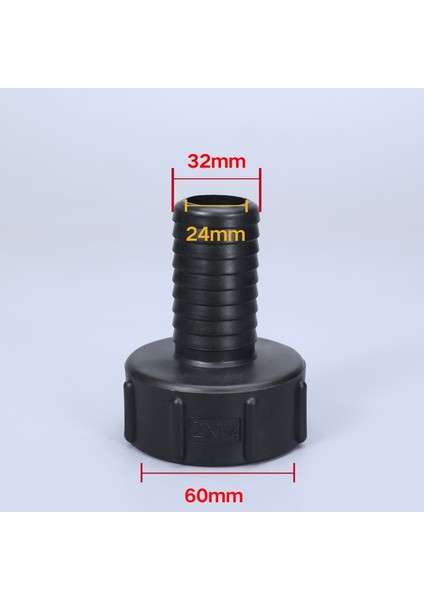 32 mm Tarzı Ibc Tank Adaptörü Girişi Hortumdan Kaba Dişe Siyah Boru Konektörü Bahçe Çim Musluğu Aksesuarları (Yurt Dışından)