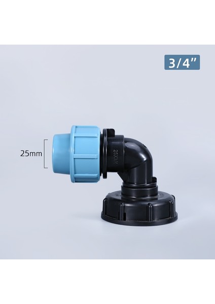 DN25 Stili Ibc Su Deposu Boru Eklemleri Bahçe Su Konnektörleri Tank Dirsek Çıkışı mm Sulama Sulama Adaptörü Aracı (Yurt Dışından)