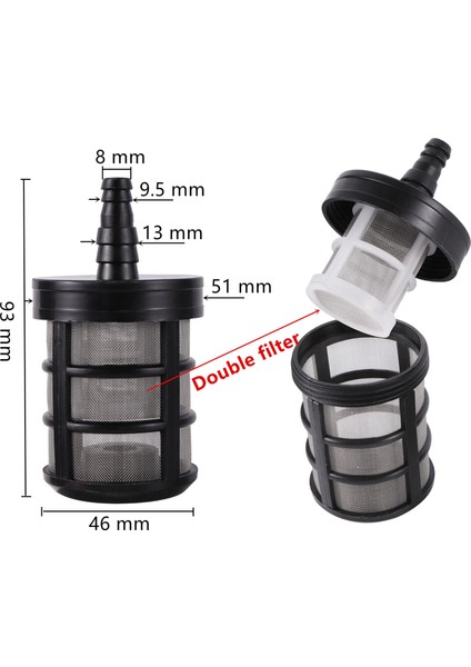 8MMI13MM Stili mm Hortum Boru Filtresi Araba Yıkama Bahçe Sulama Filtreleri Püskürtme Pompası Filtreleme Net Süzgeç Paslanmaz Çelik Hasır (Yurt Dışından) fiyatları