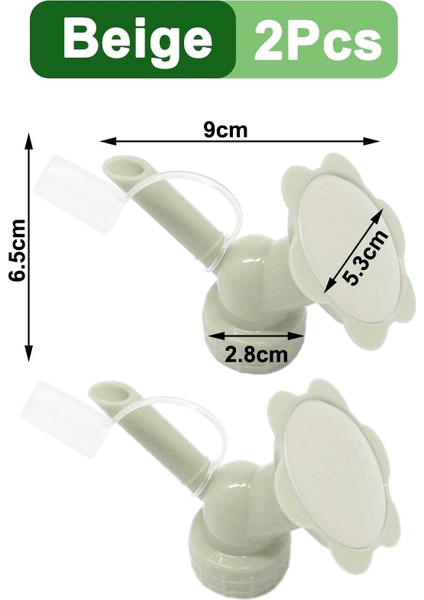 Bej Takım Stili Çiçek Sulayıcılar Için Sulama Yağmurlama Memesi Şişe Sulama Tenekeleri Yağmurlama Tesisi Sulama Kolay Aracı Bahçe Malzemeleri (Yurt Dışından)
