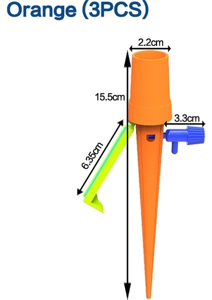 Turuncu 3 Adet Tarzı En Yeni Otomatik Damla Sulama Sistemi Bitkiler Için Otomatik Bahçe Sulama Başak Sistemi Çiçek Sulukları Şişe Damla Sulama (Yurt Dışından)