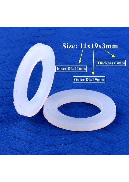 18,5X30,5X3 mm Stili 20 Parça Id 11~50MM Od 19~70MM Food Grade Silikon Conta Yüksek Sıcaklık Dayanımı Conta Halkası Su Sebili Su Borusu Ortak Sızdırmazlık (Yurt Dışından) modelleri
