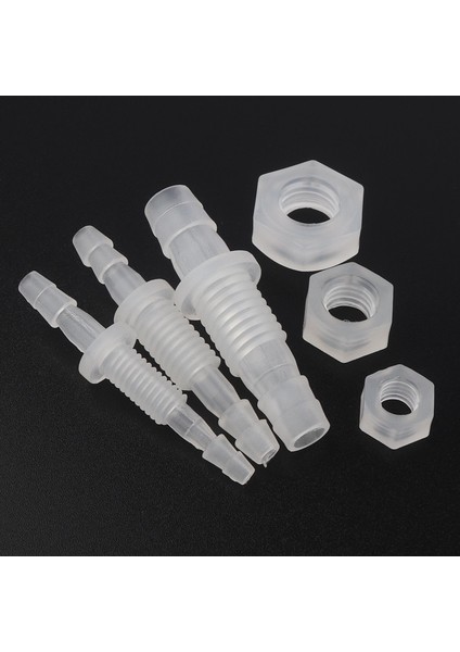 6-M10-6 Stili Somunlu 5pcslot 3~8mm M6~m Konu Altıgen Somun Pp Düz Konnektörler Akvaryum Balık Tankı Adaptörü Hava Pompası Hortum Bağlantı Parçaları Pagoda Eklemleri (Yurt Dışından) modelleri