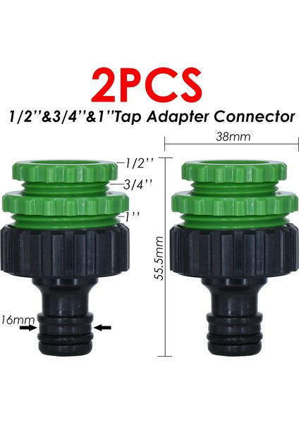 05KSL01-044B-2PCS Tarzı Bahçe Musluğu Adaptörleri Hızlı Bağlantılar Damla Sulama Su Bölücüler Dişi Dişli Erkek Nipel Mafsalı " Hortum (Yurt Dışından) modelleri