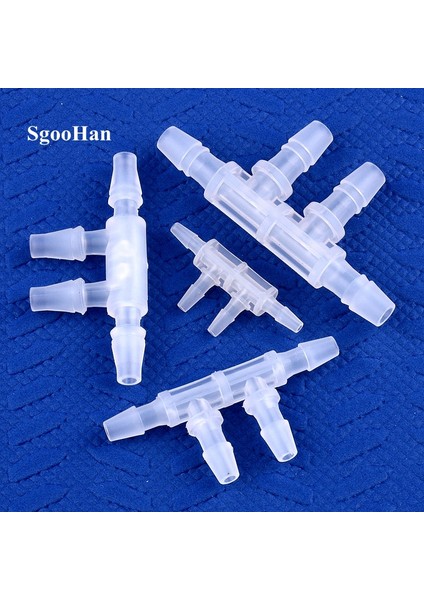11.1mm Style 50 Parça 5~.4~ Pp Eşit Çaplı Yan 4 Yollu Konnektörler Akvaryum Tankı Hava Pompası Hortum Bağlantısı Sulama Sistemi Boru Pagoda Bağlantıları (Yurt Dışından) fiyatları