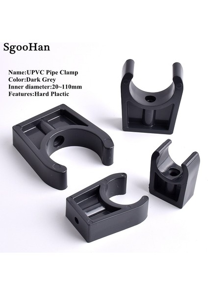 Iç Çap 63MM Stili 5 Adet Yüksek Li Iç Çap 20 ~ 63MM Upvc Boru Kelepçesi Su Desteği Pvc Boru Bağlayıcı Bahçe Sulama Akvaryum Balık Tankı Eklemleri (Yurt Dışından)