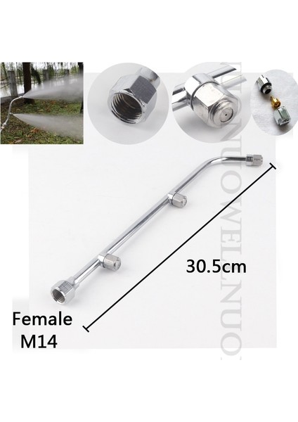 Beyaz Stil M14 Orchard Yüksek Basınçlı Pestisit Püskürtücü Buğulanma Memesi Püskürtme Tabancası Sis Püskürtme Memesi Bahçe Sulama Atomize Sprinkler (Yurt Dışından) fırsatları
