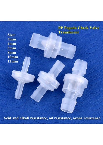 4-4 mm Tarzı 5 Adet 5~~12MM M Basınçsız Çek Valf Damla Sulama Hortumu Ortak Geri Dönüşsüz Vana Akvaryum Tankı Borusu Tek Yönlü Vana (Yurt Dışından) fiyatları